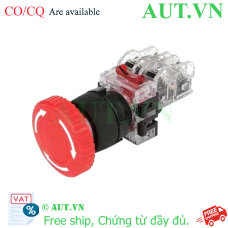 Ảnh của Nút nhấn khẩn cấp Hanyong Nux MRE-TR1R Phi 22mm: Bền bỉ, Nhấn giữ, Xoay Reset