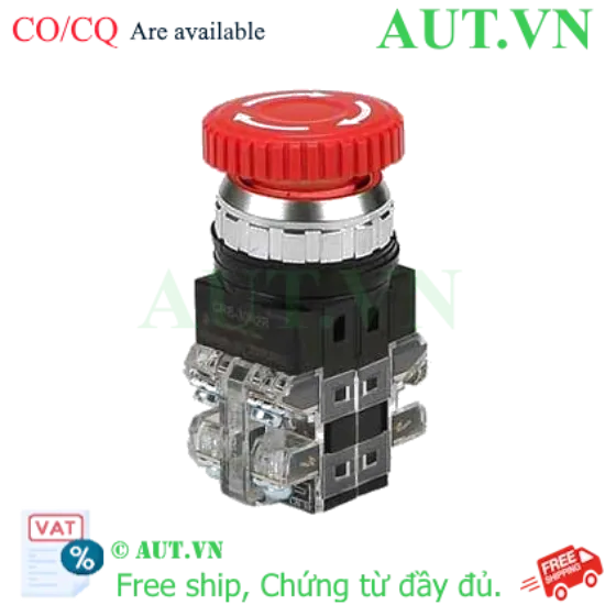 Ảnh của Nút Dừng Khẩn Cấp Hanyong Nux CRE-30R2R Phi 30mm (2NO+2NC) - Xoay Nhả, Chống Bụi, Chính Hãng AUT VN