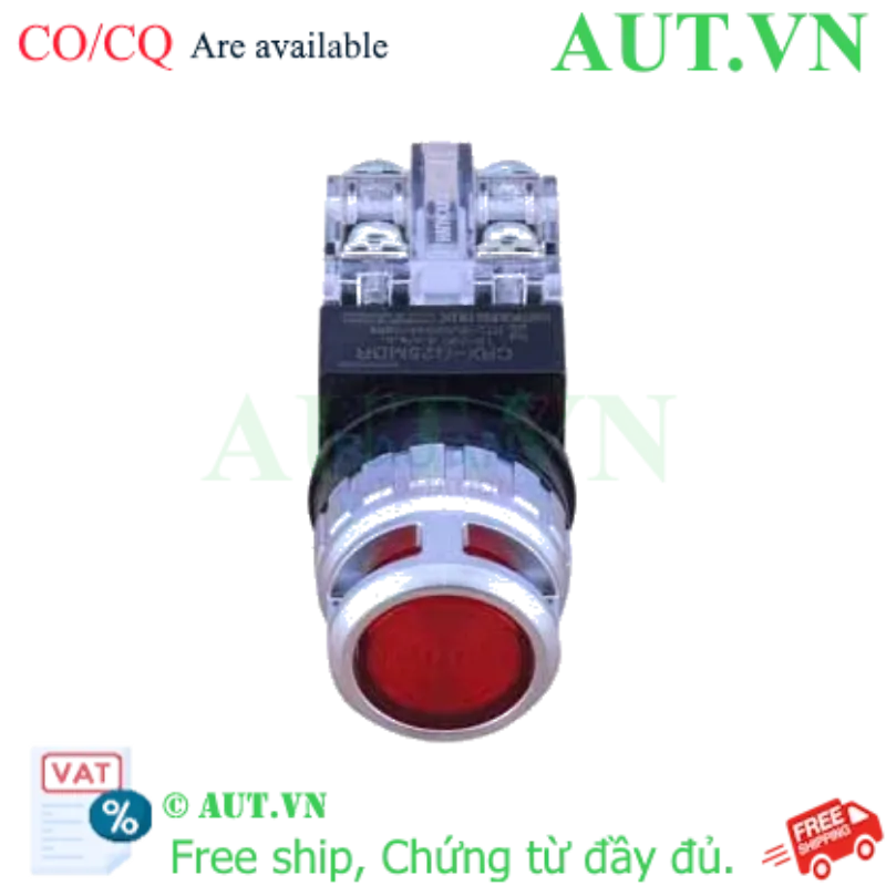 Ảnh của Nút Nhấn Có Đèn Hanyong Nux CRX-G25MDR - Phi 25mm, Đỏ, 1NO+1NC Siêu Bền