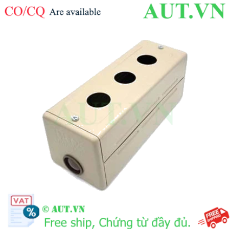 Ảnh của Hộp Nút Nhấn Hanyong Nux HY-3003 - 3 Lỗ Phi 30mm, Vỏ Sắt Sơn Tĩnh Điện, Lắp Nổi Siêu Bền | AUT VN