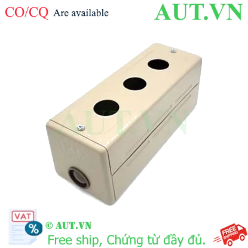 Ảnh của Hộp Nút Nhấn Hanyong Nux HY-3003 - 3 Lỗ Phi 30mm, Thép Sơn Tĩnh Điện, Lắp Nổi Siêu Bền