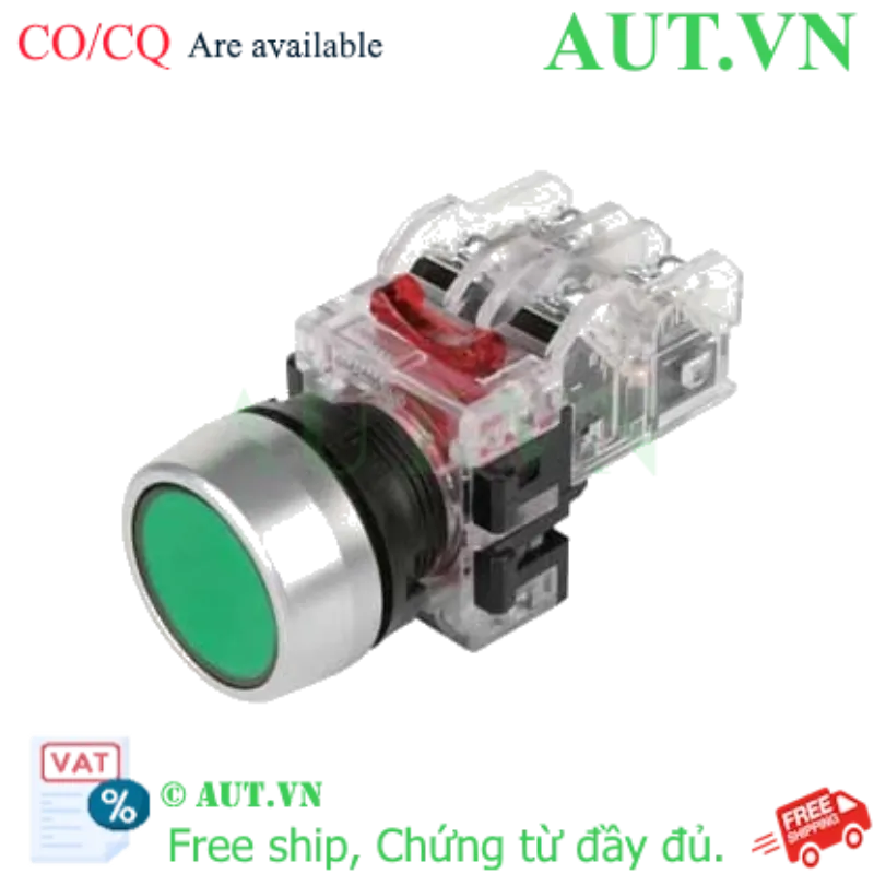Ảnh của Nút Nhấn Nhả Hanyoung Nux MRF-RM1G Phi 22 Xanh Lá - 1NO+1NC, IP65 | AUT VN