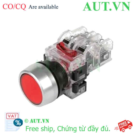 Ảnh của Nút Nhấn Giữ Hanyoung Nux MRF-RA1R Phi 22 - 1NO+1NC, Màu Đỏ, Bền Bỉ