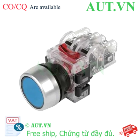 Ảnh của Nút Nhấn Giữ Hanyoung Nux MRF-RA1A Phi 22mm - 1NO+1NC, Màu Xanh, Độ Bền 500k Lần - AUT VN