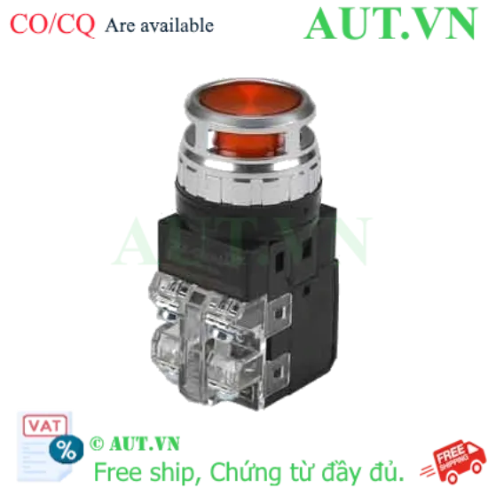 Ảnh của Nút Nhấn Có Đèn Hanyoung Nux CRX-G30MAR | Phi 30mm, Đèn Đỏ, Nhấn Nhả (1NO+1NC)