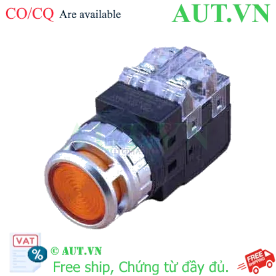 Ảnh của Nút Nhấn Có Đèn Hanyoung Nux CRX-G30MAY - Ø30mm, LED Vàng, 1NO+1NC