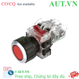 Ảnh của Nút Nhấn Hanyoung Nux MRF-NM1R Phi 25: Nhấn Nhả, 1NO+1NC, Vành Full-Guard Chống Nhấn Nhầm