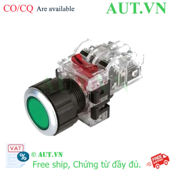 Ảnh của Nút Nhấn Hanyoung NUX MRF-NM1G Phi 25 - Nhấn Nhả, 1NO+1NC, Xanh Lá Siêu Bền | AUT VN
