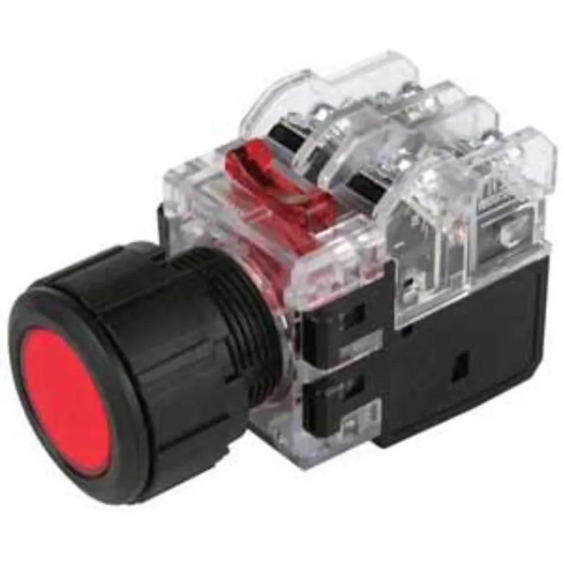 Ảnh của Nút Nhấn Có Đèn Hanyoung Nux MRX-KM1D0R Đỏ Ø25mm, LED 12-24V, IP65