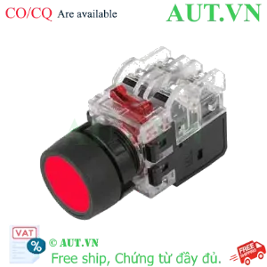 Ảnh của Nút Nhấn Có Đèn Hanyoung Nux MRX-TM1A0R | LED Đỏ, 22mm, 1NO+1NC, Nhấn Nhả