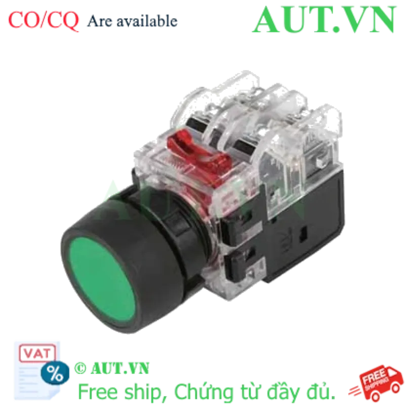 Ảnh của Nút Nhấn Hanyoung Nux MRX-TM1A0G - Phi 22mm, LED Xanh, 1NO+1NC, IP65