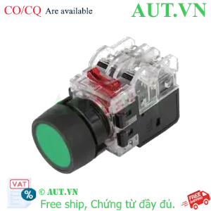 Ảnh của Nút Nhấn Giữ Hanyong Nux MRX-TA1A0G | Đèn LED Xanh, Phi 22, 1NO+1NC