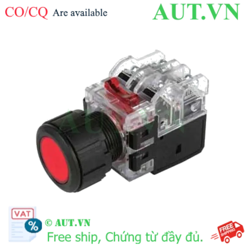 Ảnh của Nút Nhấn Hanyoung Nux MRX-KM1A0R | Đèn LED Đỏ, 1NO+1NC, Phi 25.5mm