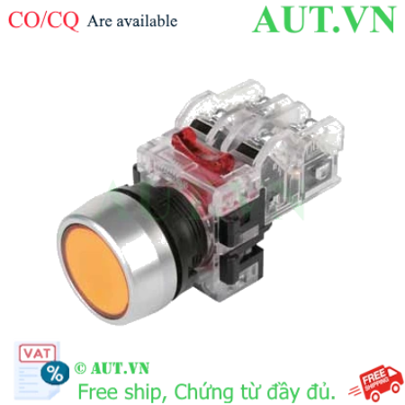 Ảnh của Công Tắc Nút Nhấn Hanyoung Nux MRF-RM2Y Màu Vàng Phi 22 (2NO+2NC, Nhấn Nhả, Không Đèn)