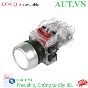 Ảnh của Nút Nhấn Hanyoung Nux MRF-RM2W Phi 22 - Nhấn Nhả, 2NO+2NC, Trắng Siêu Bền