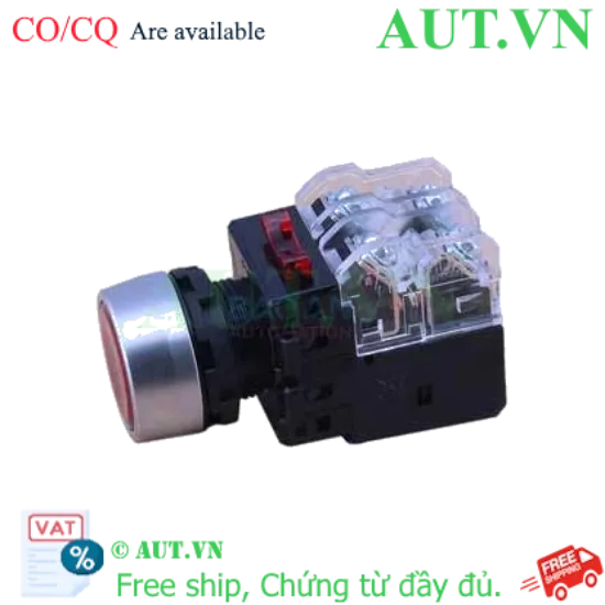 Ảnh của Công tắc nút nhấn Hanyoung Nux MRX-RM1D0R Đỏ - Ø22mm, 1NO+1NC, LED 12-24V | Chính hãng AUT VN