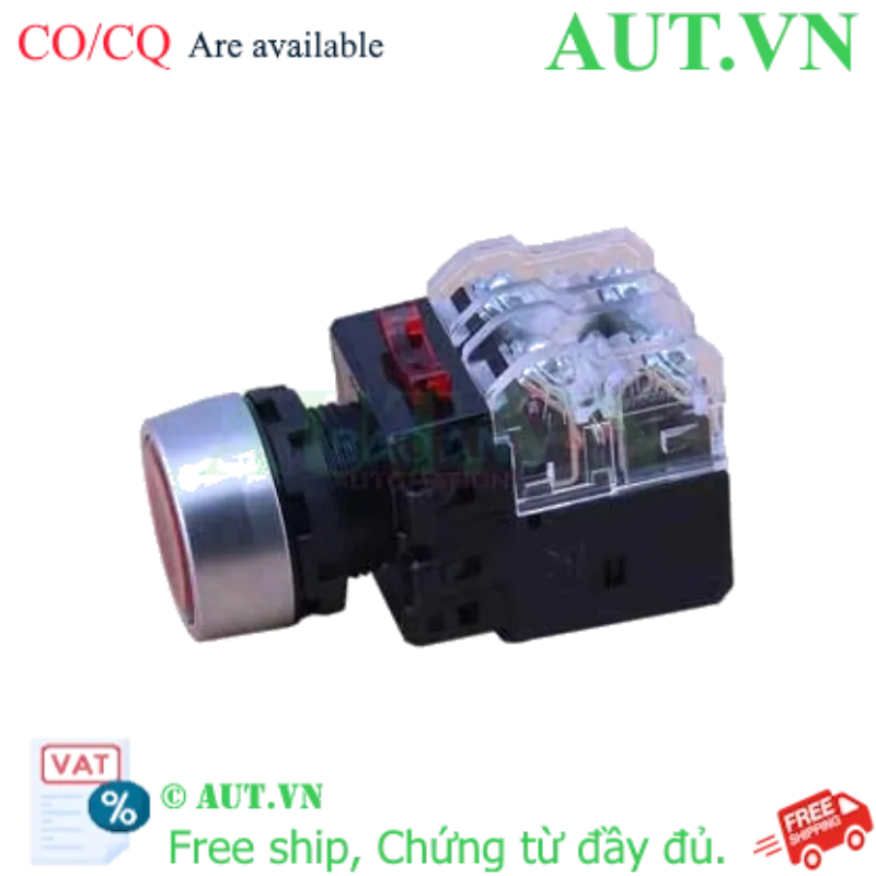 Ảnh của Nút Nhấn Hanyoung Nux MRX-RM1D0R | Đèn LED Đỏ, 1NO+1NC, Thiết Kế Flush - AUT VN