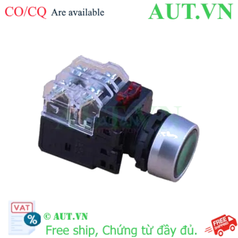 Ảnh của Nút Nhấn Có Đèn Hanyoung Nux MRX-RM1D0G - LED Xanh, 1NO+1NC, IP65