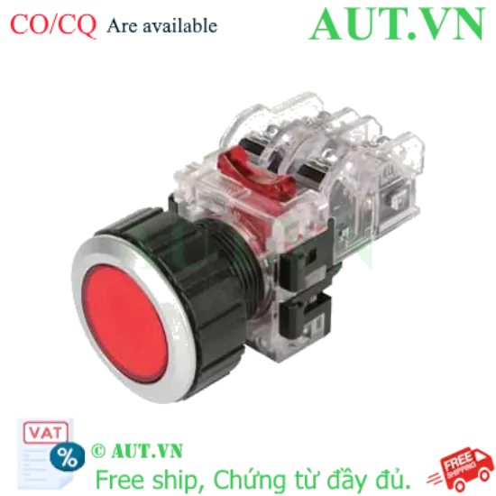 Ảnh của Nút Nhấn Nhả Hanyoung Nux MRF-AM2R Phi 30mm Đỏ (2NO+2NC) - Chống Nhấn Nhầm, Vỏ Kim Loại Bền Bỉ | AUT VN