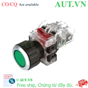 Ảnh của Nút Nhấn Hanyoung Nux MRF-NM2G Phi 25 (2NO+2NC) - Nhấn Nhả, Xanh Lá, Siêu Bền