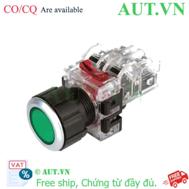Ảnh của Nút Nhấn Hanyoung Nux MRF-NM2G Phi 25 (2NO+2NC) - Nhấn Nhả, Xanh Lá, Siêu Bền