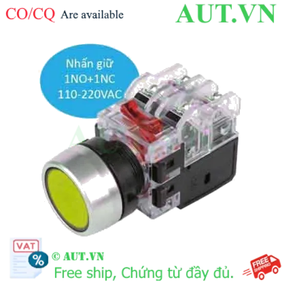 Ảnh của Nút Nhấn Giữ Có Đèn Hanyoung Nux MRX-RA1A0Y - LED Vàng, 1NO+1NC, IP65