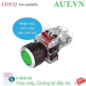 Ảnh của Nút Nhấn Có Đèn Hanyoung MRX-NM1A0G - LED Xanh, 1NO+1NC, IP65, Ø25mm - AUT VN