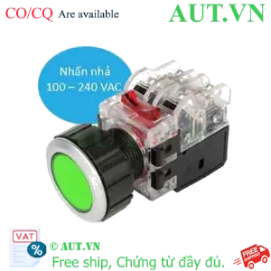 Ảnh của Nút Nhấn Có Đèn Hanyoung MRX-AM1A0G - Xanh Lá, 1NO+1NC, Phi 30.5mm IP65