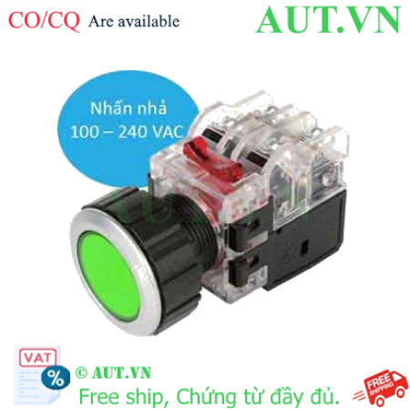 Ảnh của Nút Nhấn Có Đèn Hanyoung MRX-AM1A0G - Xanh Lá, 1NO+1NC, D30 (Chuẩn IP65)