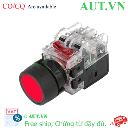 Ảnh của Công tắc nút nhấn Hanyong Nux MRX-TA1A3R - Nhấn giữ, LED Đỏ, Phi 22mm