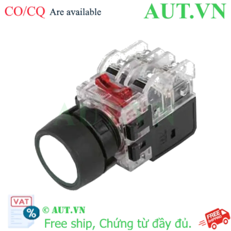 Ảnh của Công tắc nhấn giữ Hanyoung Nux MRX-TA1A3W | LED Trắng 380VAC, IP65, Phi 22mm