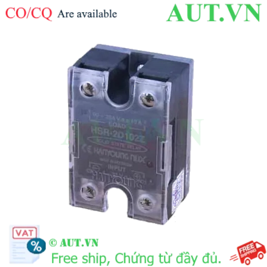 Ảnh của Relay Bán Dẫn Hanyoung Nux HSR-2D102Z | 1 Pha, 10A, 5-24VDC, Zero-Cross Siêu Bền