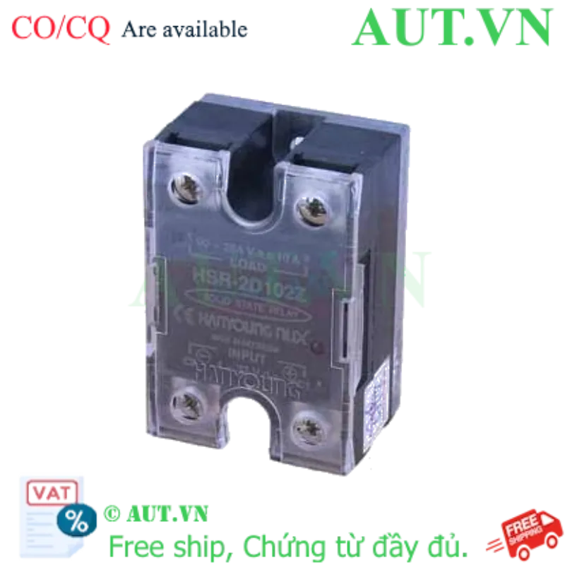 Ảnh của Relay Bán Dẫn Hanyoung Nux HSR-2D102Z | 1 Pha 10A, 5-24VDC, Zero-Cross Cao Cấp