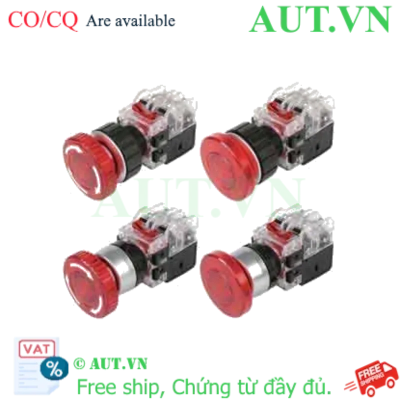Ảnh của Nút Nhấn Dừng Khẩn Cấp Hanyoung Nux MRA-RR2D0R - Có Đèn LED, 2NO+2NC, D22