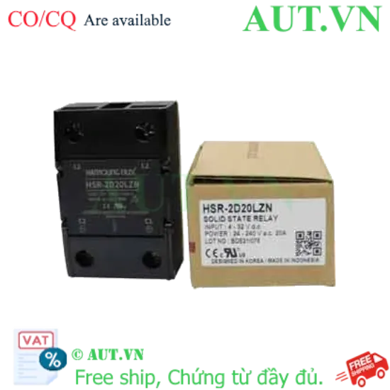 Ảnh của Relay Bán Dẫn Hanyoung Nux HSR-2D20LZN | 20A, 5-24VDC, Zero-Cross