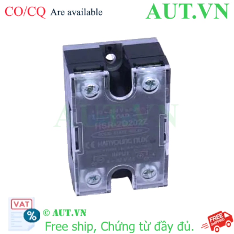 Ảnh của Relay Bán Dẫn Hanyoung Nux HSR-2D202R | 20A, 1 Pha, 5-24VDC, Random Switching