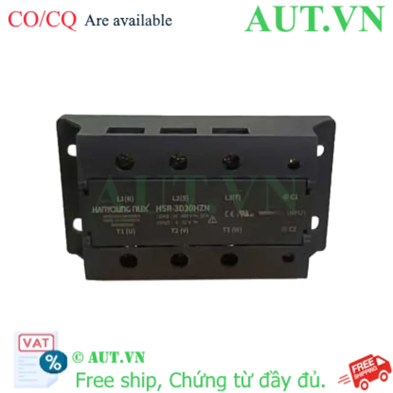 Ảnh của Relay Bán Dẫn 3 Pha Hanyoung Nux HSR-3D30HZN | 30A, 480VAC, Zero-Cross
