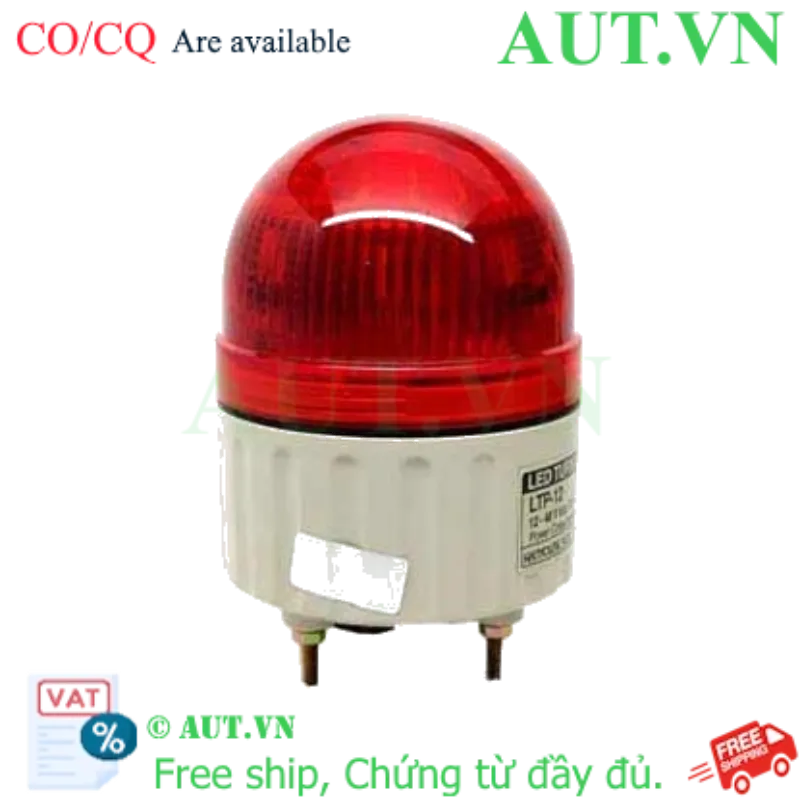 Ảnh của Đèn Tín Hiệu Cảnh Báo Hanyong Nux LTPB-12-R - Đèn Xoay LED Đỏ Có Còi, IP54