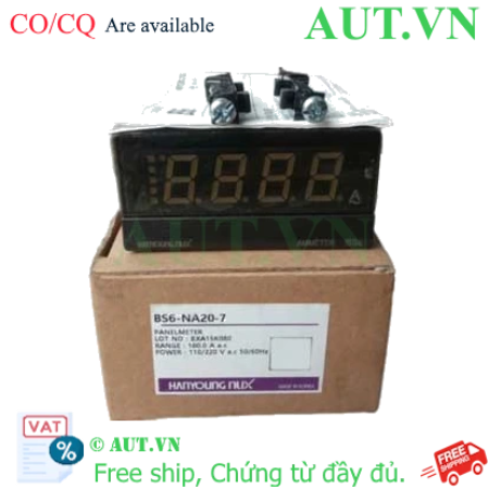 Ảnh của Đồng hồ đo dòng AC Hanyoung Nux BS6-NA207 - Hiển thị LED, Độ chính xác cao, Lắp tủ điện chuyên dụng