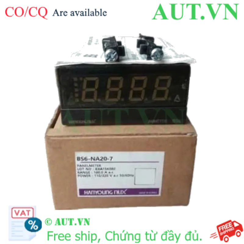 Ảnh của Đồng hồ đo dòng AC Hanyoung Nux BS6-NA207 - LED Đỏ, Độ Chính Xác Cao, Chuẩn Lắp Tủ Điện | AUT VN
