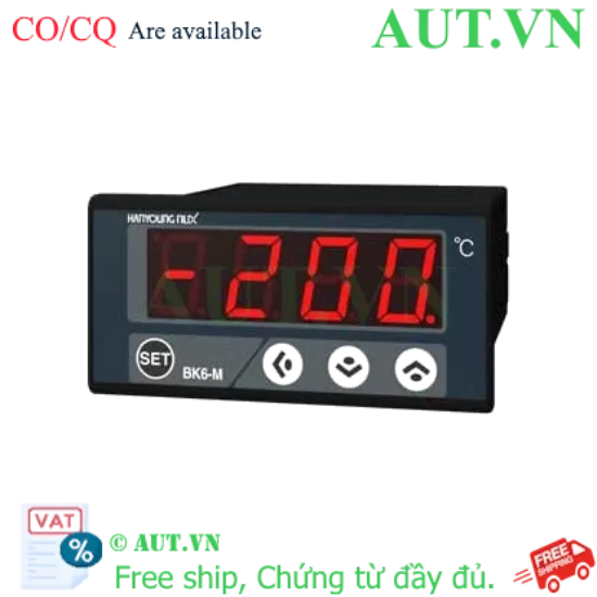 Ảnh của Đồng hồ Hiển thị Nhiệt độ Hanyoung Nux BK6-M1: Universal Input, Ngõ ra 4-20mA, Độ Chính Xác Cao | AUT VN