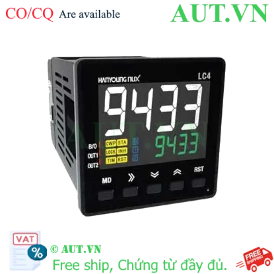 Ảnh của Bộ đếm Hanyoung Nux LC4-P61ND - 6 Số, Đa năng (Đếm & Hẹn giờ), IP66 Chống nước