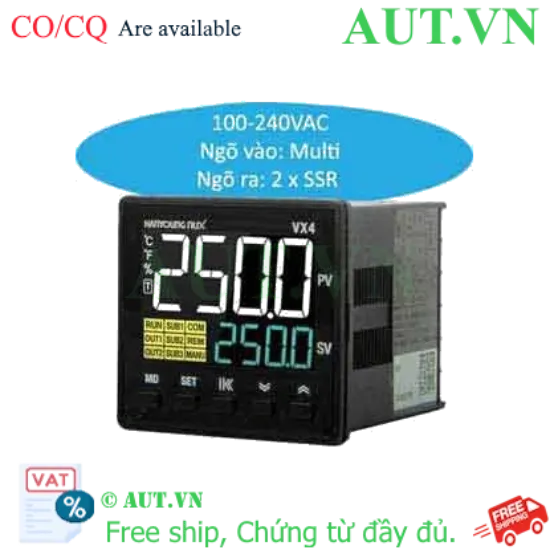 Ảnh của Bộ Điều Khiển Nhiệt Độ Hanyoung Nux VX4-USNA-A1C | PID Chính Xác, Ngõ Ra SSR, Chuẩn IP66