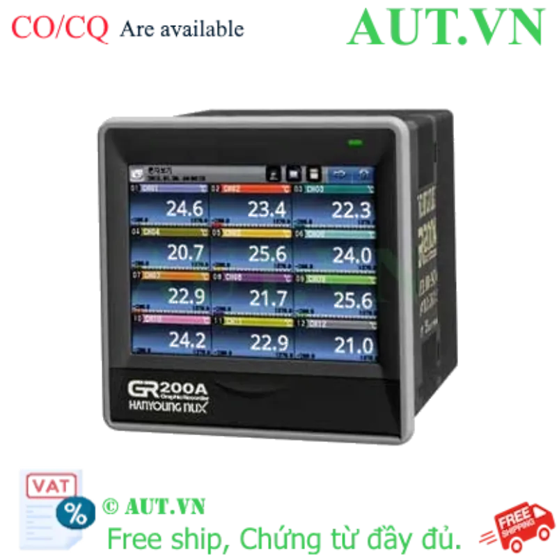 Ảnh của Bộ Ghi Dữ Liệu Hanyoung Nux GR200A-2N1 | Màn Hình Cảm Ứng 5.7"