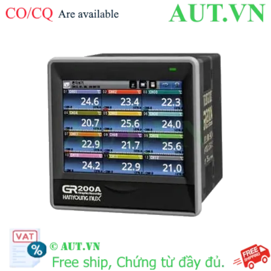 Ảnh của Bộ ghi dữ liệu Hanyoung Nux GR200A-1221 - Màn hình cảm ứng 5.7 inch | AUT VN