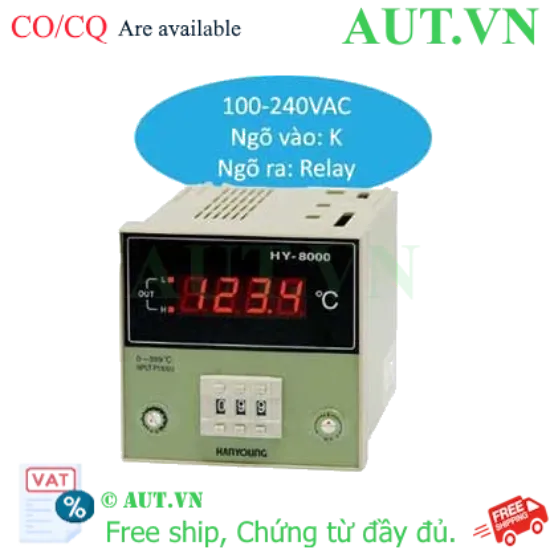Ảnh của Đồng hồ nhiệt Hanyong Nux HY-8000-KMNRA-04