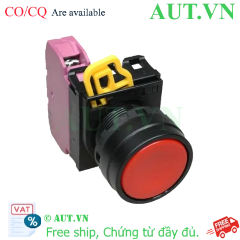 Ảnh của Nút Nhấn Nhả IDEC YW1B-M1E01R | 1NC, Màu Đỏ, D22, IP65 Chính Hãng
