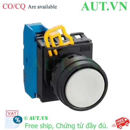 Ảnh của Công tắc nhấn nhả IDEC YW1B-M1E10W, D22, 1NO, trắng