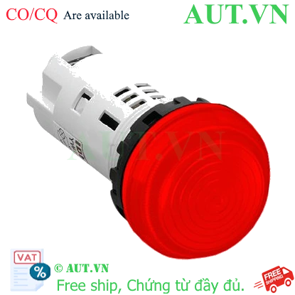 Đèn báo IDEC YW1P-2UQM3R 220V 22mm (đỏ)
