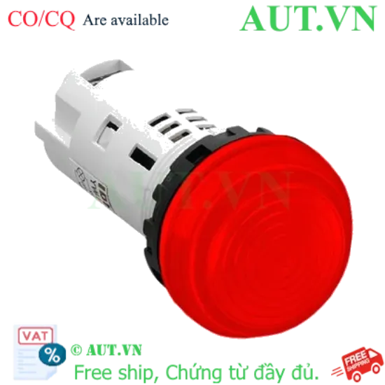 Ảnh của Đèn Báo Công Nghiệp IDEC YW1P-2UQM3R 220V - LED Đỏ Siêu Sáng, 22mm, IP65 Chính Hãng AUT VN